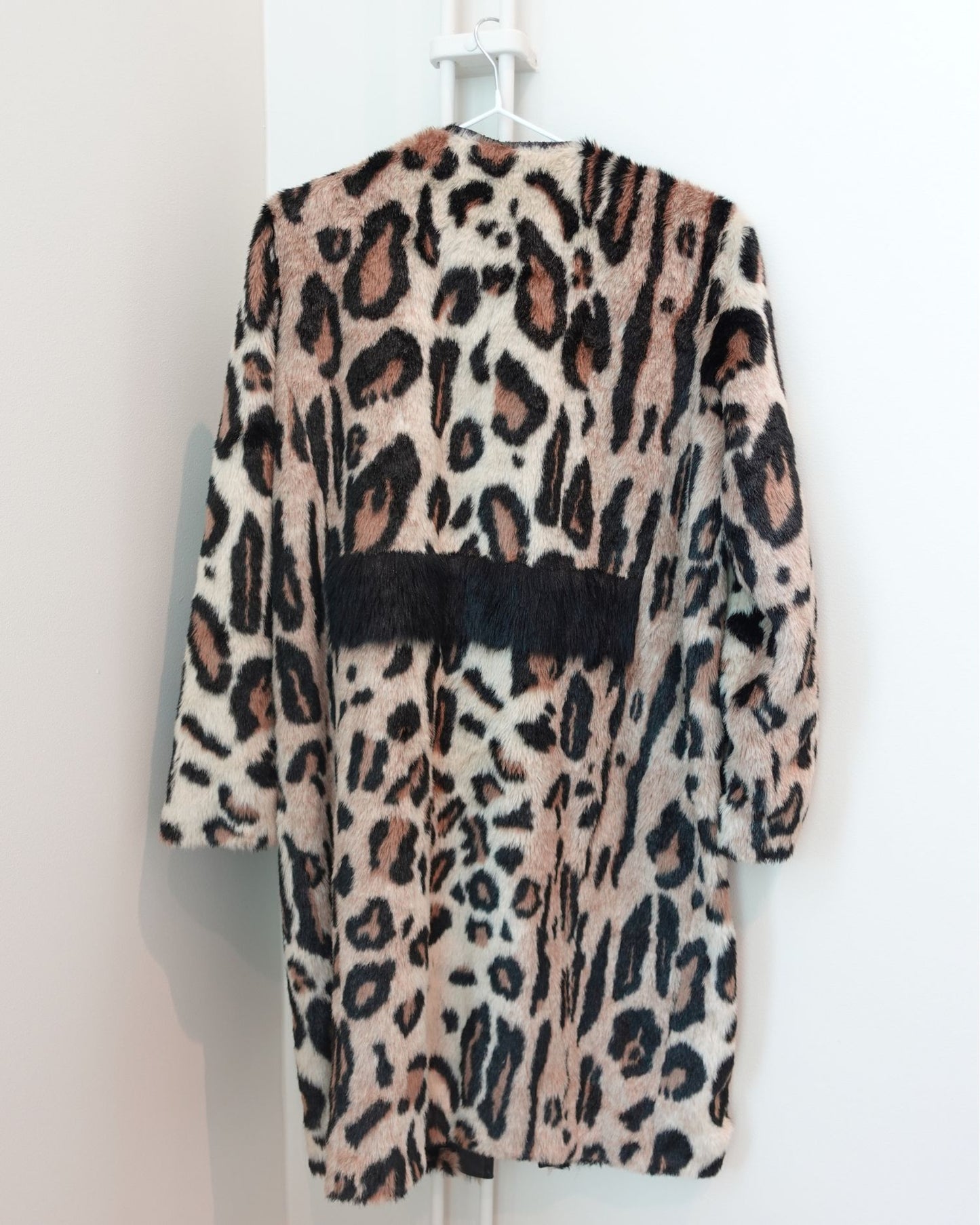 STAND Faux Fur Leopard Coat
