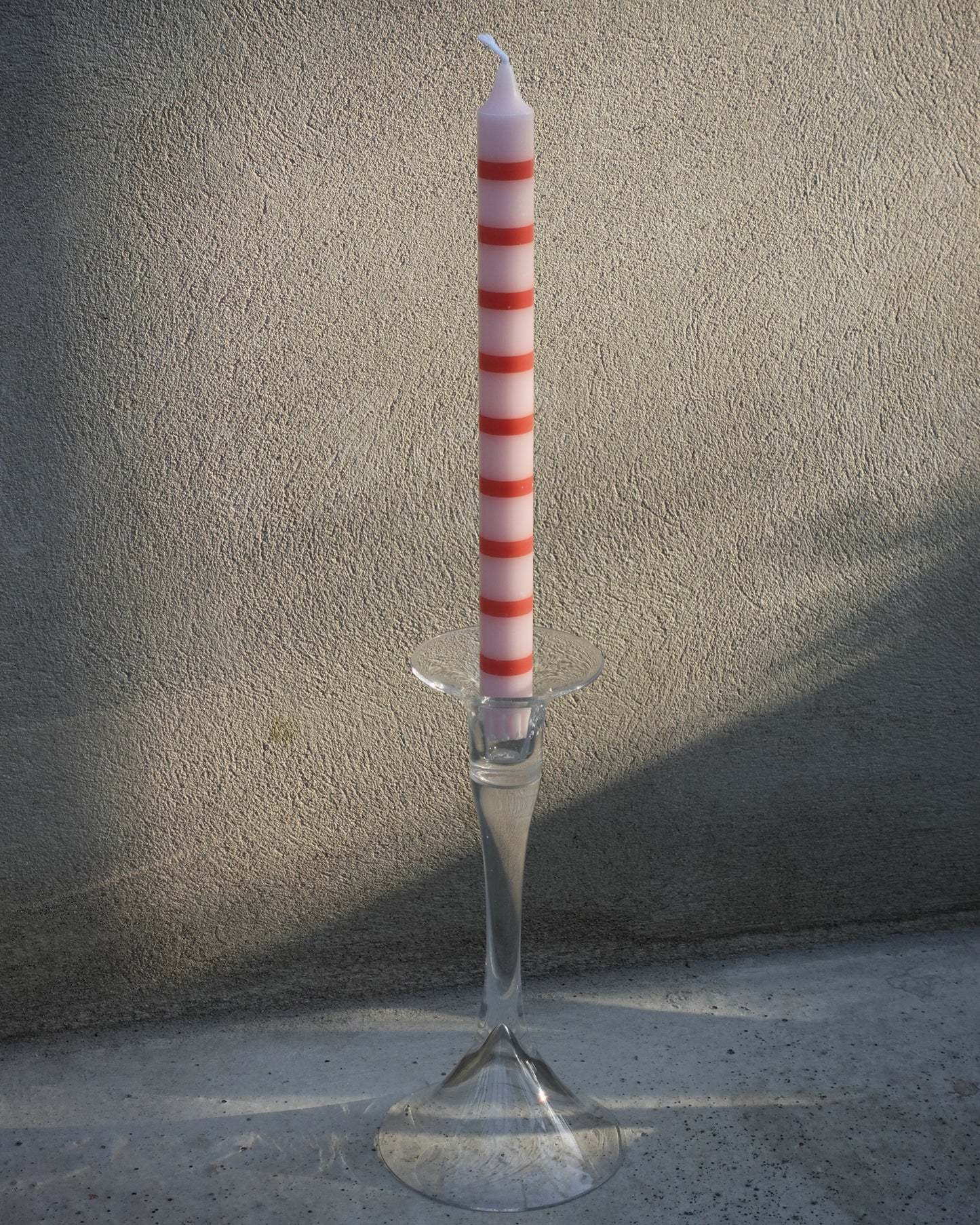 Clear Glass High Candle Stick