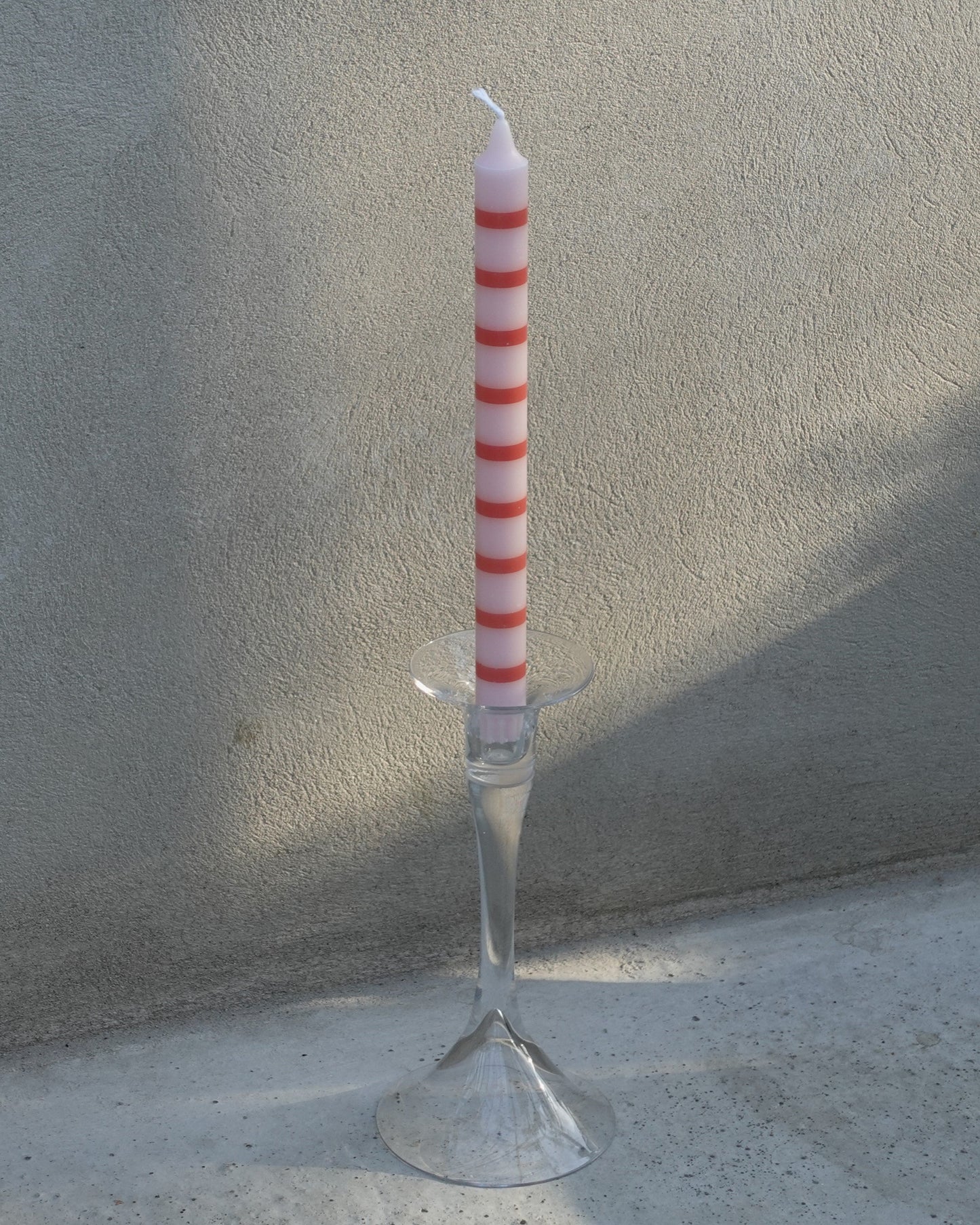 Clear Glass High Candle Stick