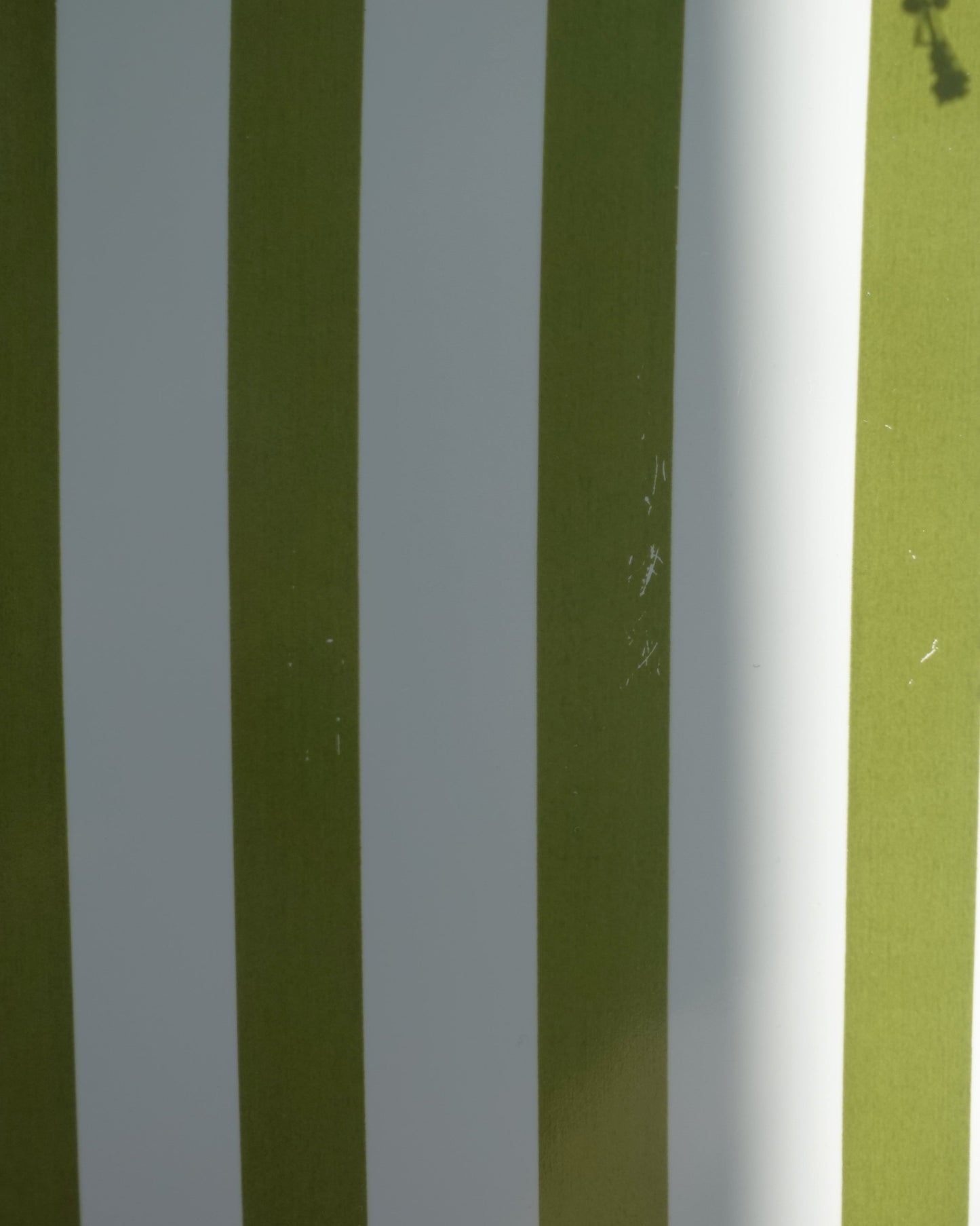 Green Striped Porcelain Vase