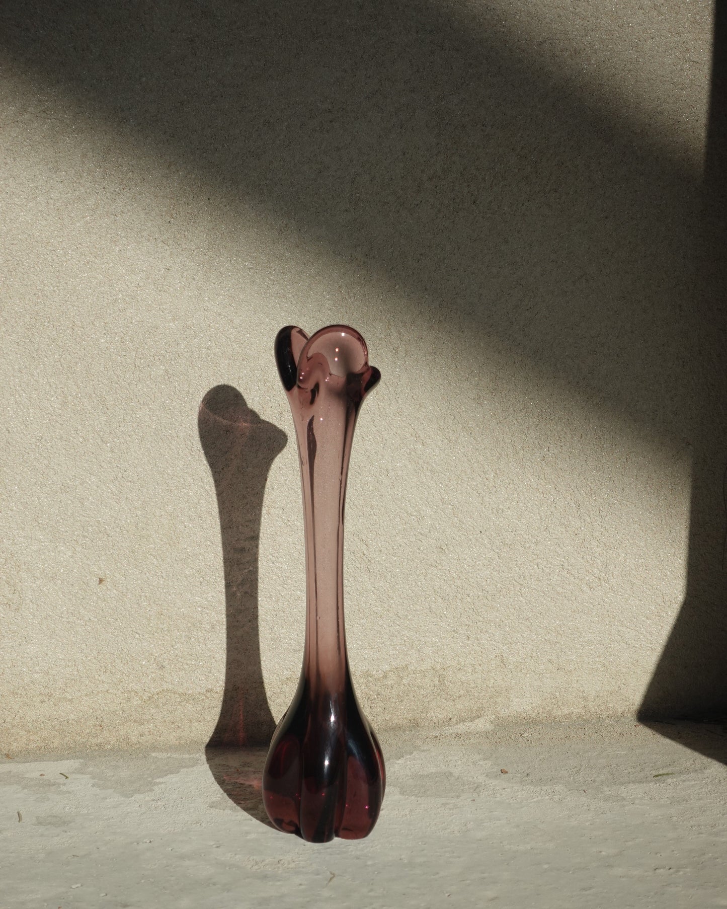 Glass Vase in Amathyst Purple