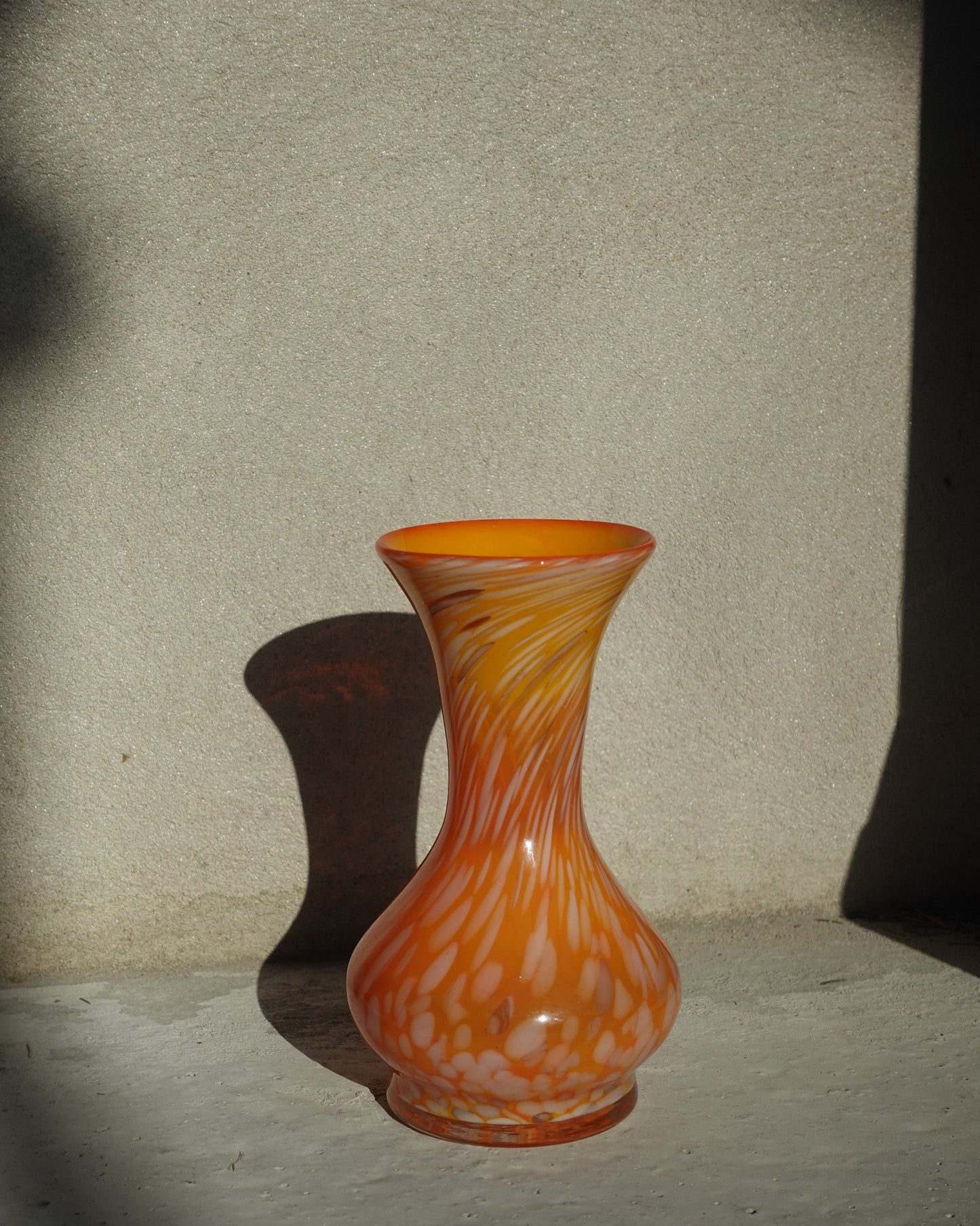 Orange Glass Vase