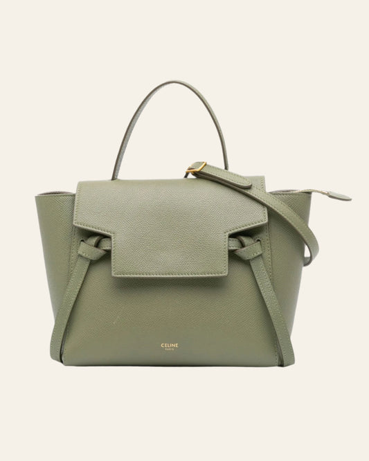 CELINE Nano Belt Bag in Grained Calfskin