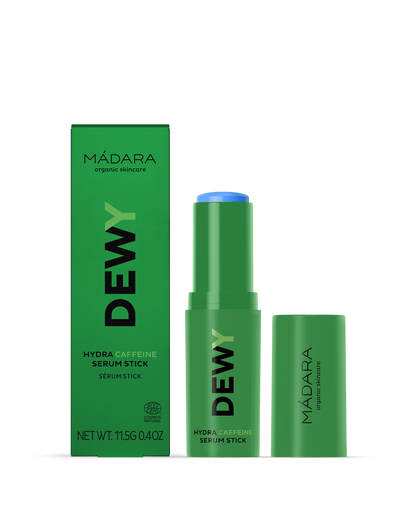 MADARA Dewy serum stick with packaging on a white background