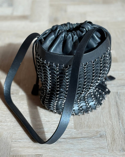 Paco Rabanne Black Bucket Bag
