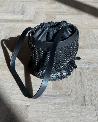 Paco Rabanne Black Bucket Bag