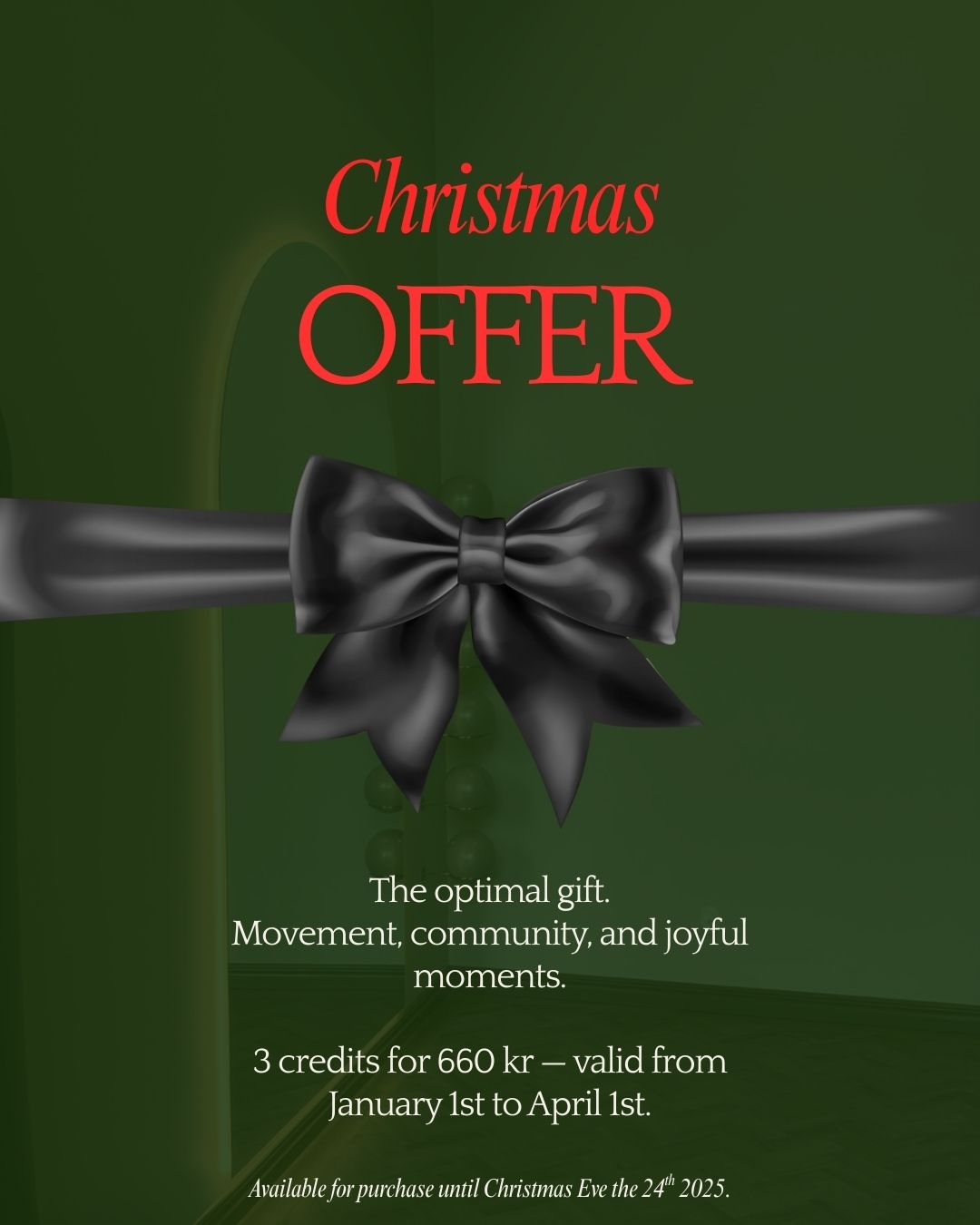 3 Credits Christmas Offer