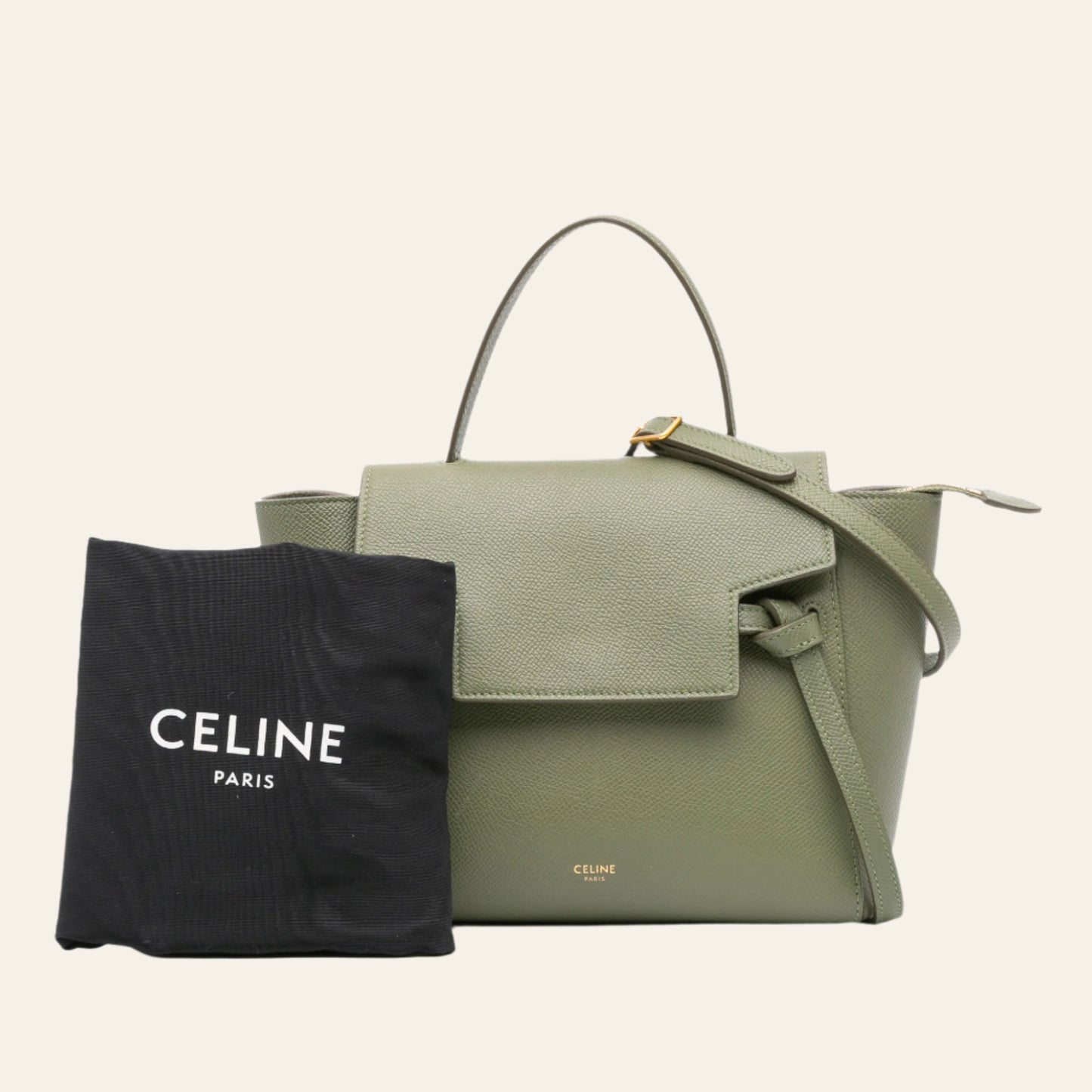 CELINE Nano Belt Bag in Grained Calfskin