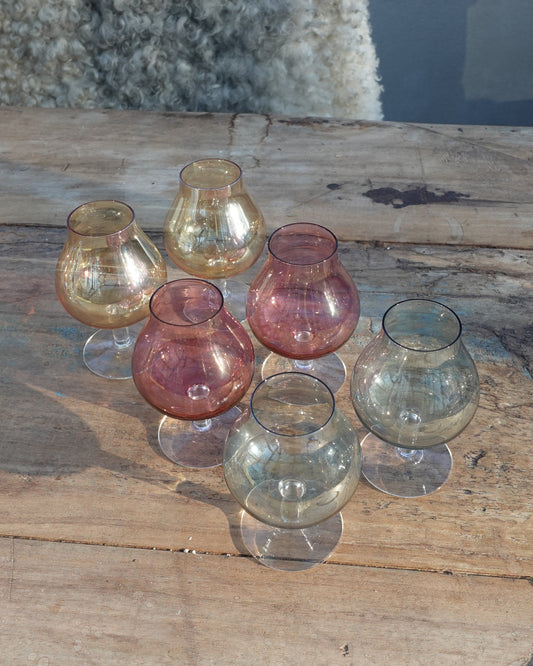 Set of 6 Apertif Glasses in Color