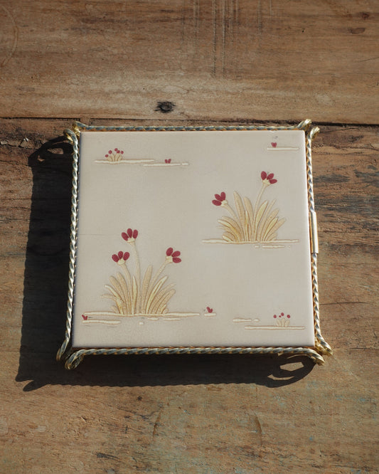 Handpainted Trivet Wild Flower