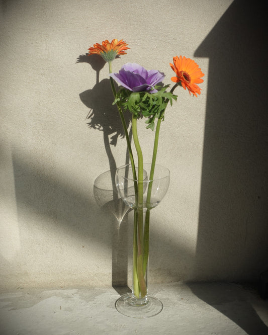 High Glass Vase