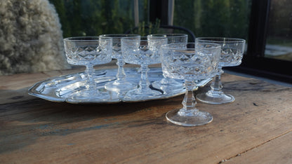 Set of 6 Crystal Glasses