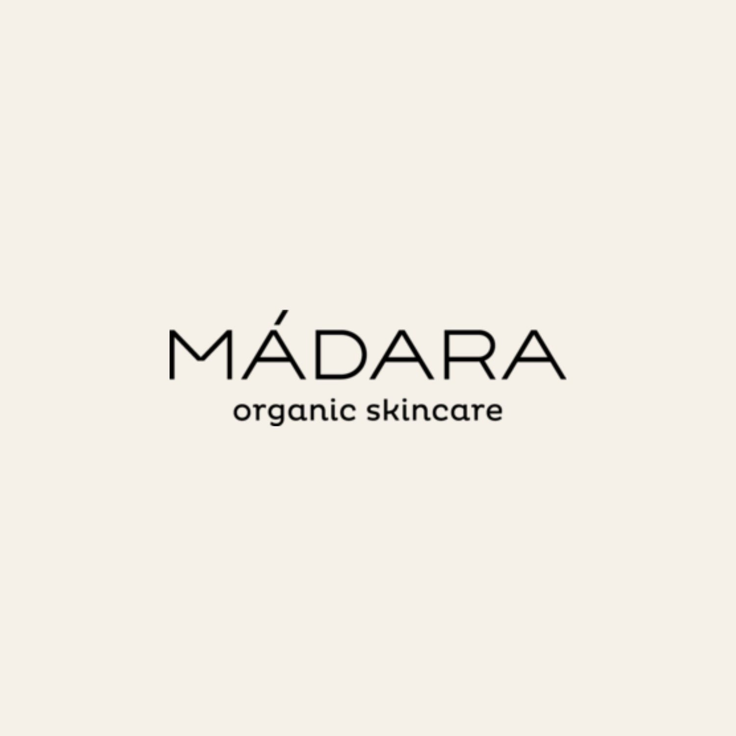 Mádara organic skincare logo on a white background