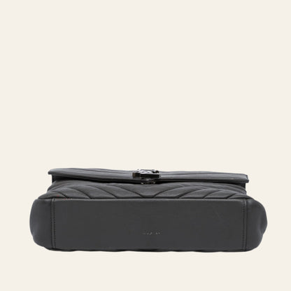 SAINT LAURENT College Chevron Medium Gray