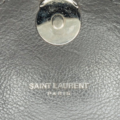 SAINT LAURENT College Chevron Medium Gray