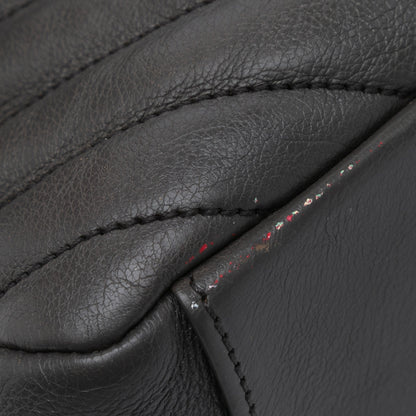 SAINT LAURENT College Chevron Medium Gray